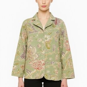Coldwater Creek tapestry vintage blazer jacket with pockets